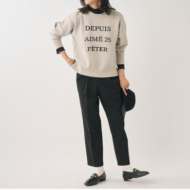 冬の定番！きれい見えと暖かを両立した美脚テーパードパンツ