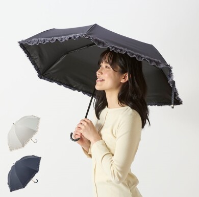 強い日差しと雨に！軽くておしゃれな2種の折りたたみ傘