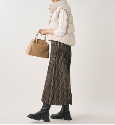 旬顔コーデが叶う!【すごナノ撥水】ショート丈中綿ベスト