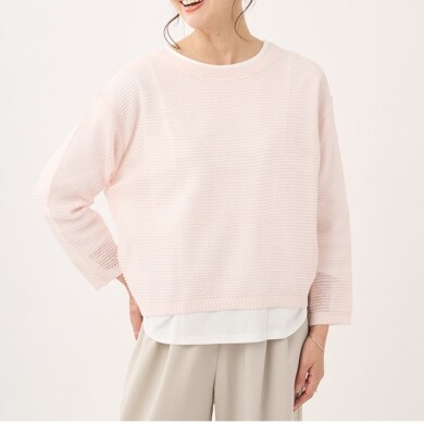 今すぐ着られて、夏まで使える。きれいめ見えする大人の「メッシュ編みニットトップス」