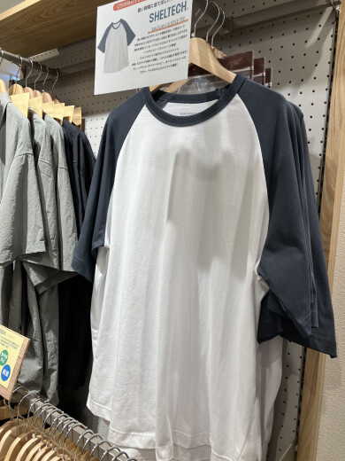 夏でも涼しく快適に🎐 【SHELTECH】ラグランT