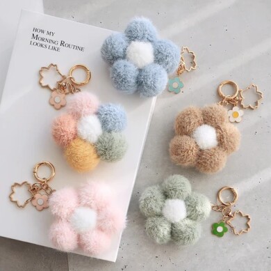 🐑ふわふわモコモコキーホルダー🐾