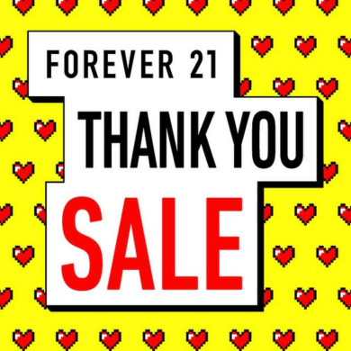 【FOREVER21　閉店のお知らせ】