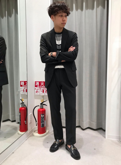 アミュプラザ長崎　新館　スーツスクエア】オフィスカジュアルに最適スマみえセットアップ+ニット