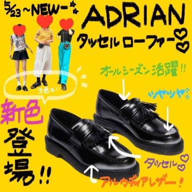 🌈大人気のADRIANから新作3色が登場しました🌈