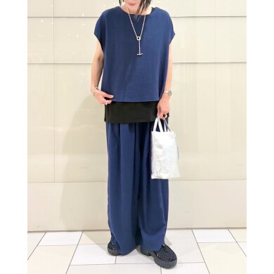 リネン＆レーヨン素材の涼しげなセットアップ✨️