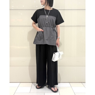 一枚で着映えするビスチェ風Tシャツ✨