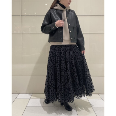 トラノイよりレオパード柄チュールスカート入荷しました✨