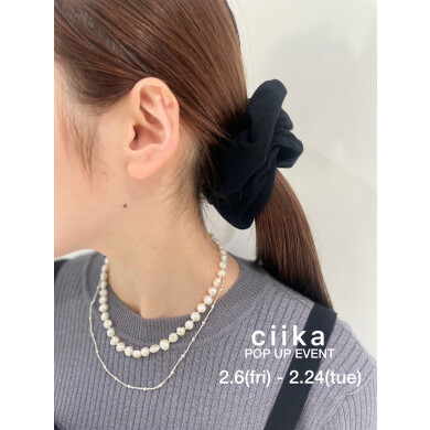 大粒パール×小粒パールのシンプルネックレス2種類で重ね付けスタイル💎✨