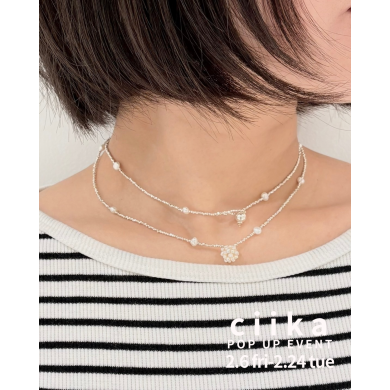 シンプルな中にも可憐さがある魅力的なネックレス💎✨