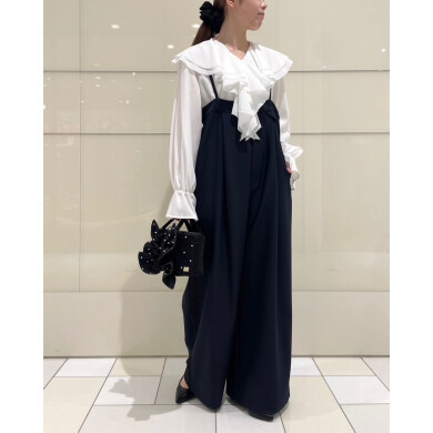 2026SS セレモニーstyle✨ アミュ店限定入荷のサイドのレースサロペット♡