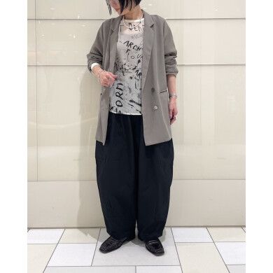 ご自宅で洗えてシワになりにくいシアーダブルジャケット✨️