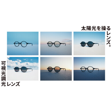 太陽光を操るレンズ。「可視光調光レンズ」発売中！