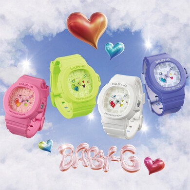 【BABY-G】文字板のハートモチーフが日替わりでカラーチェンジ♡
