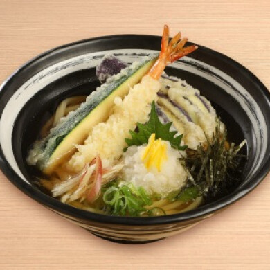 盛夏メニュー！！ 柚子の冷かけ天ぷらうどん