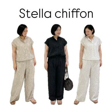 夏を軽やかに彩る、STELLA CIFFONのジャカードセットアップ