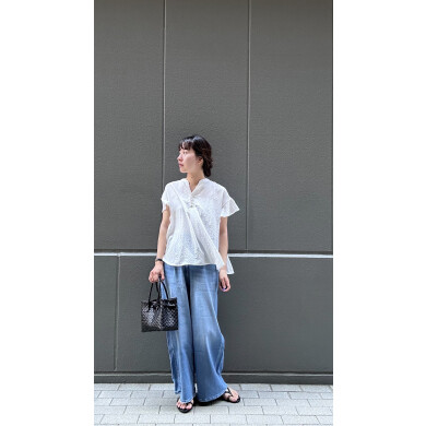 6/9（火）発売　フレンチスリーブスキッパーブラウス
