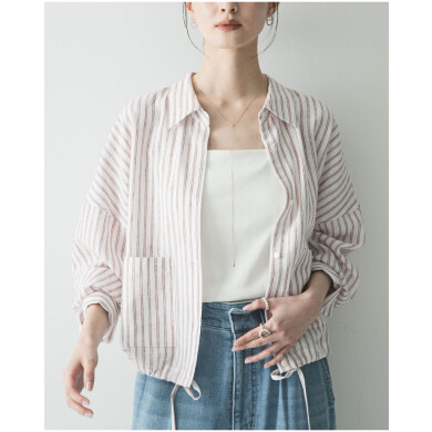 春のブラウスコーデその２　▽ﾗﾐｰﾚｰﾖﾝﾜｲﾄﾞｼｮｰﾄｼｬﾂ　　　　　　