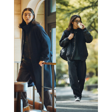 ジャケット・アウター athens セール】 【2WAY】リバーシブルショートボア アウター （ノーカラー