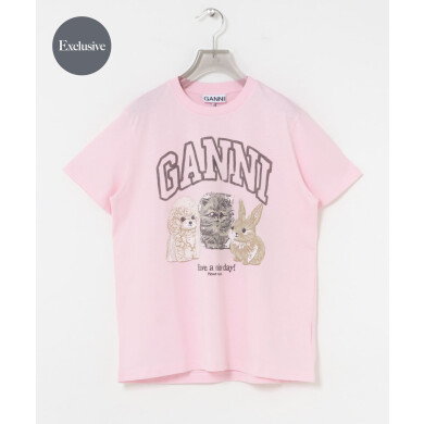 GANNI EXCLUSIVE RELAXED T-SHIRTS