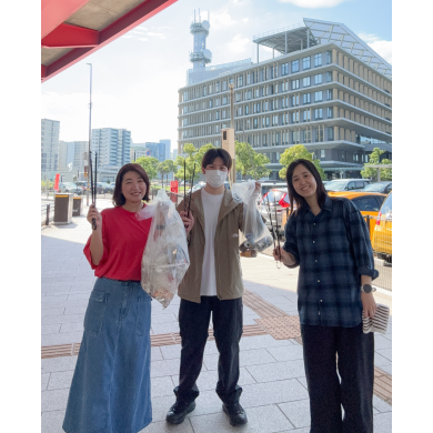 長崎駅前周辺の清掃活動を行いました!