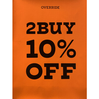 【OVERRIDE】2BUY10%OFF