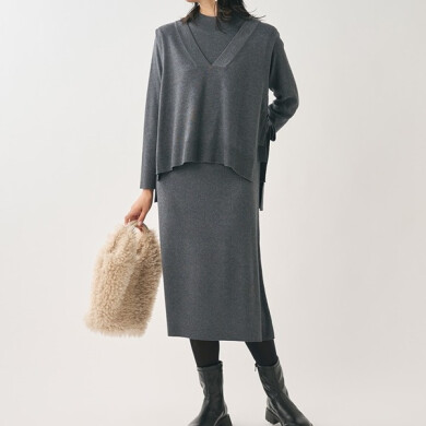 着回し力抜群!セットでも単品でも使えるニットベストアンサンブル