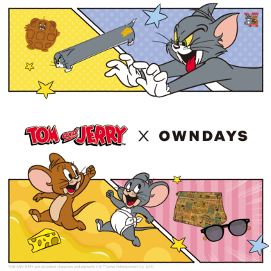 【OWNDAYS】誕生85周年を記念した『トムとジェリー』と初コラボ!2月22日(土)”猫の日”から発 売!