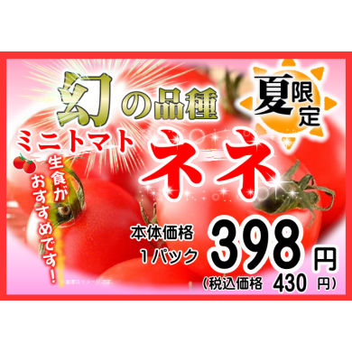 6/28初入荷！！幻の品種フルーツミニトマト『ネネ』🍅