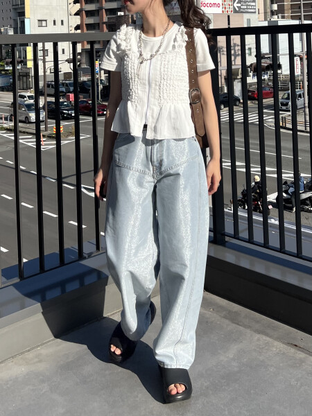 2WAYワッシャーZIPキャミ