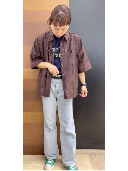 レースカットシャツ