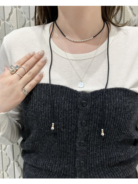 コードネックレス×シルバー