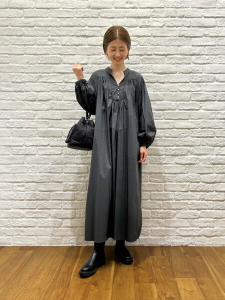 ワンピ　×　Barbour ベスト　コーデ