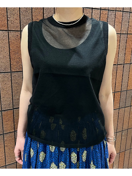 柄スカートコーデ