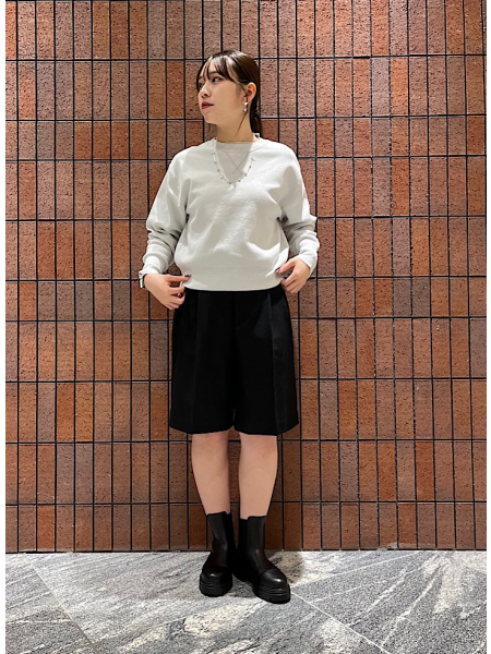 ファーブルゾンシンプルコーデ