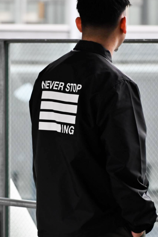 【NEVER STOP ING The Coach Jacket】